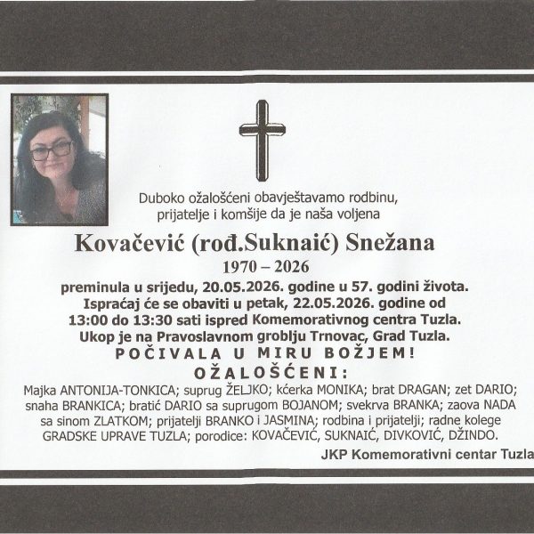 In memoriam, Kovacevic