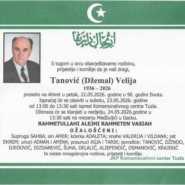 In memoriam, Tanovic