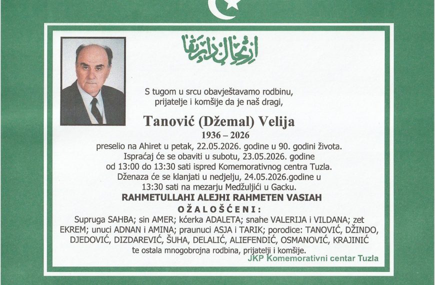 In memoriam, Tanovic