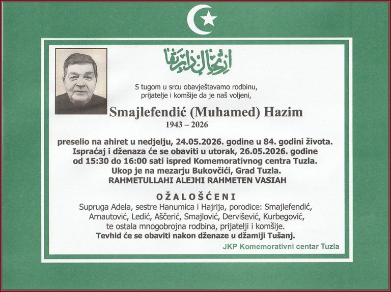 In memoriam, Smajlefendić