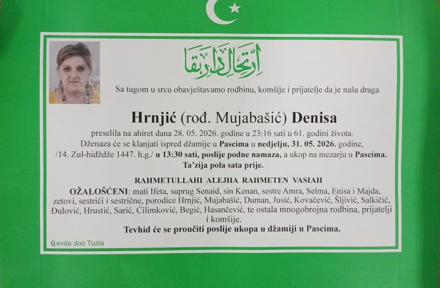 In memoriam: Rabija JAKUPOVIĆ (Šakambet); Denisa HRNJIĆ (Mujabašić)