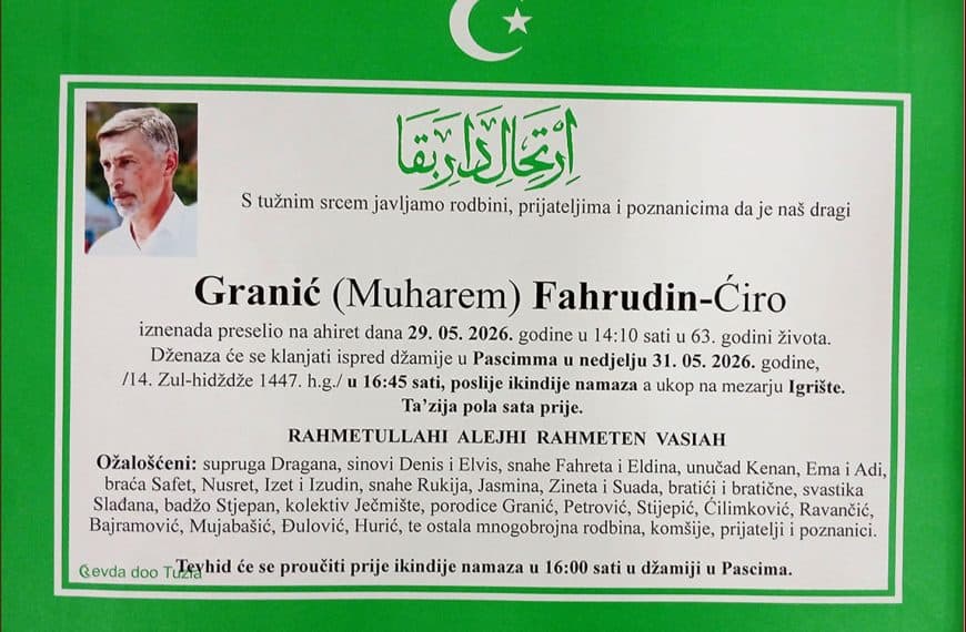 In memoriam, Fahrudin Granic Ciro