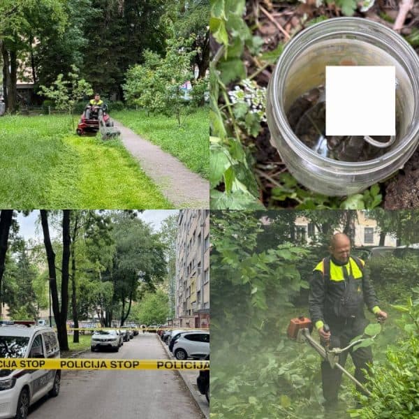 Radnici KJKP Park u Sarajevu tokom košenja pronašli ručnu bombu