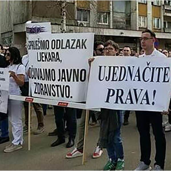Generalni štrajk ljekara TK 18. maja: Traže korekciju koeficijenata