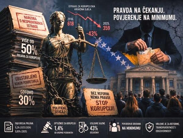 TI BiH, korupcija, porazavajuce stanje