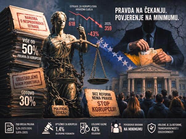 TI BiH, korupcija, porazavajuce stanje