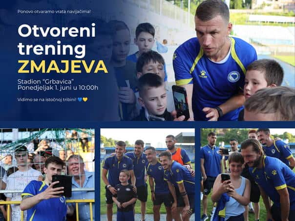 Zmajevi, otvoreni trening