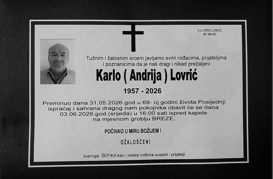 In memoriam: Karlo (Andrije) LOVRIĆ