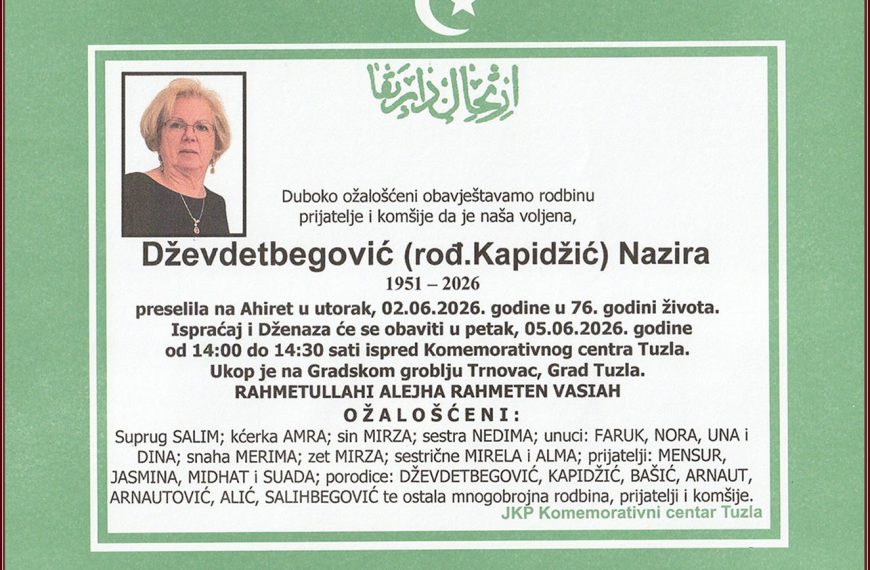 In memoriam, Dzevdetbegovic