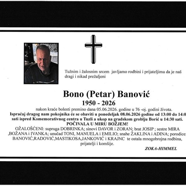 In memoriam, Banovic