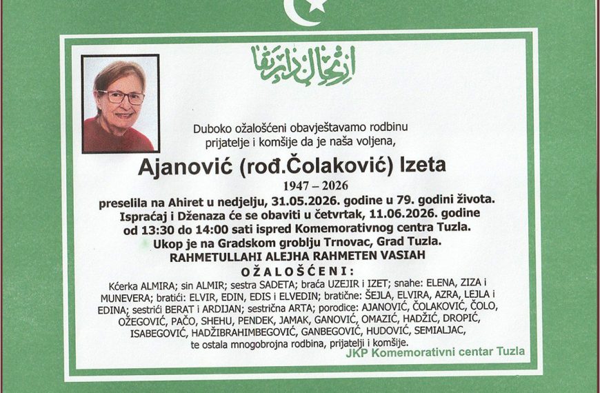 In memoriam, Colakovic