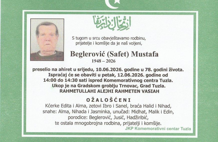 In memoriam, Beglerovic