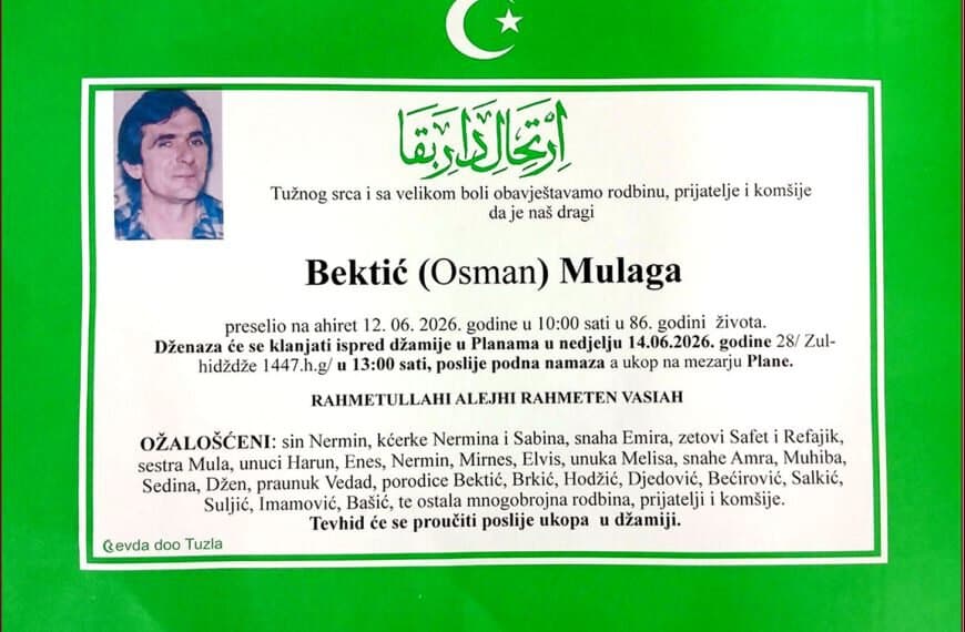 In memoriam, Mulaga Bektic