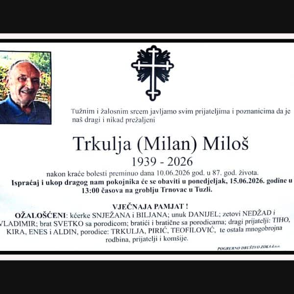In memoriam, Milos Trkulja