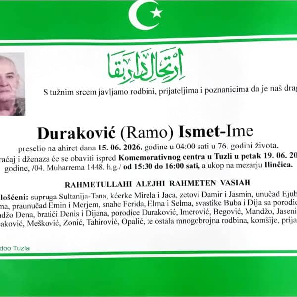 In memoriam, Durakovic