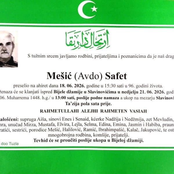 In memoriam: Safet (Avde) MEŠIĆ