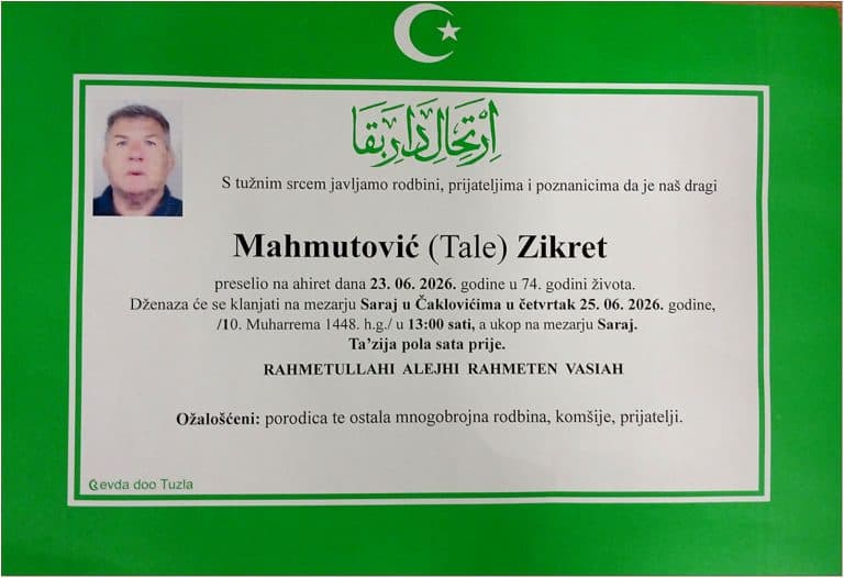 In memoriam, Mahmutovic