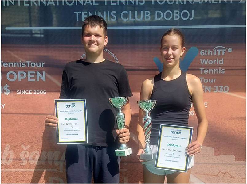 Adi Đinđovski i Eda – Lara Šaćirović juniorski prvaci BiH do 16 godina