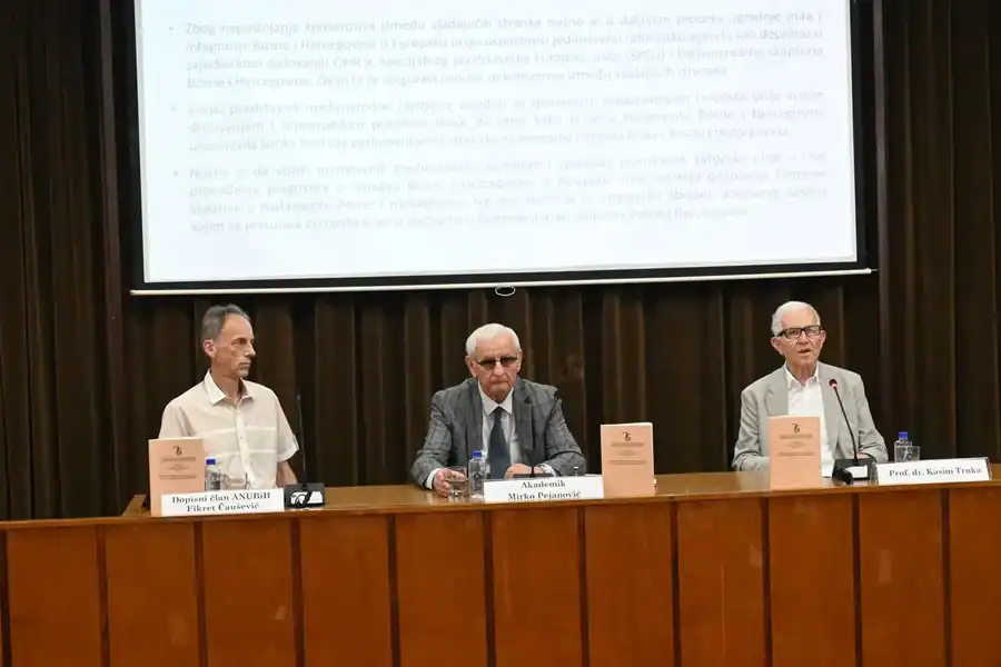 U Akademiji nauka i umjetnosti BiH promoviran je Zbornik radova o tri decenije Dejtonskog mirovnog sporazuma