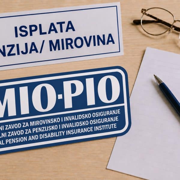 Isplata mirovina za jun 2026. godine počinje 3. jula
