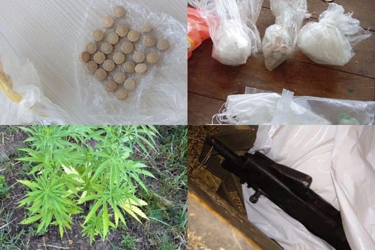 policija je pretresom na tri lokacije u gracanici pronasdla drogu i oruzje uhapsena jedna osoba