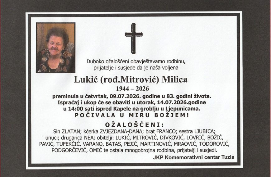 In memoriam: Milica Lukic - Mitrovic