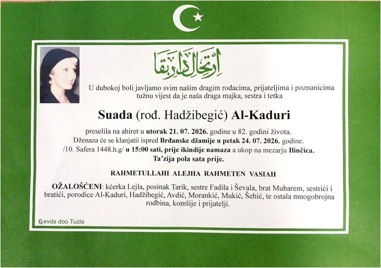 In memoriam, Suada Al-Kaduri