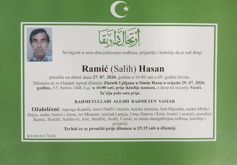 In memoriam, Hasan Ramic
