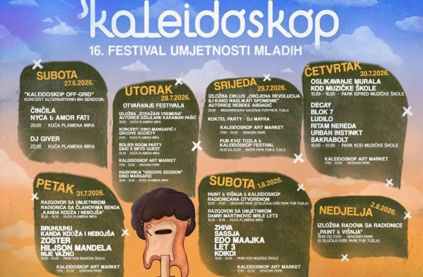 sesnaesto izdanje festivala mladih kaleidoskop u tuzli se otvara 28 jula