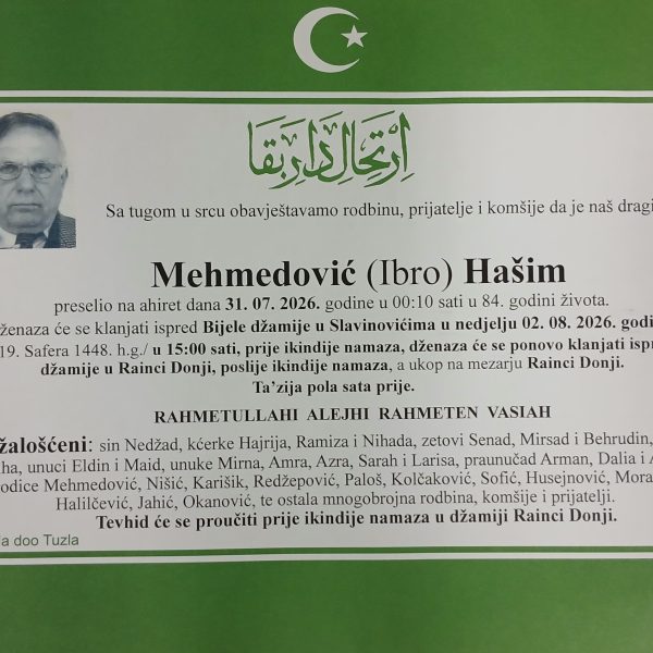 In memoriam, Hasim Mehmedovic