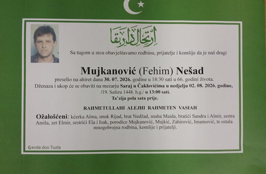 In memorim, Nesad Mujkanovic