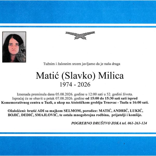 In memoriam, Milica Matic