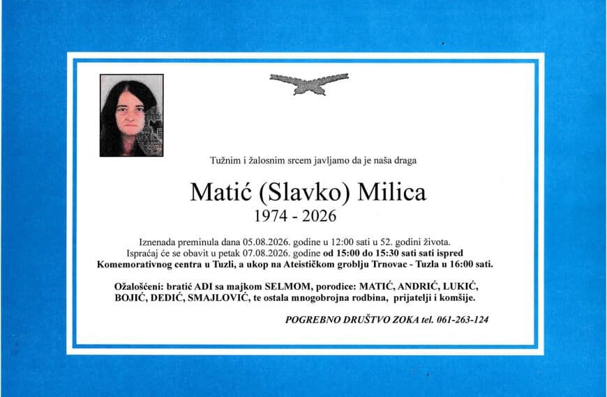 In memoriam, Milica Matic