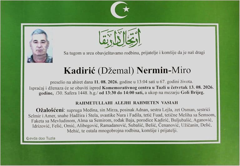 In memoriam, Nermin Kadiric - Miro