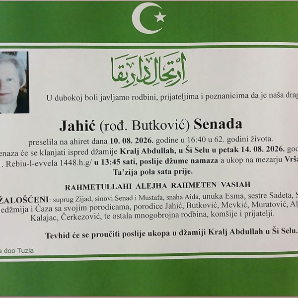 In memoriam, Senada Butkovic