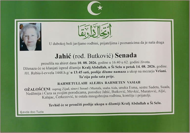 In memoriam, Senada Butkovic