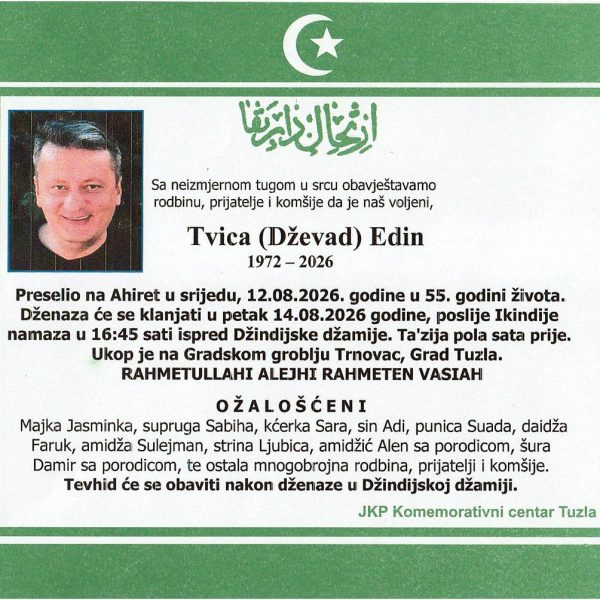 In memoriam, Edin Tvica