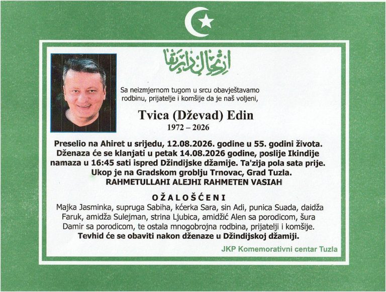 In memoriam, Edin Tvica