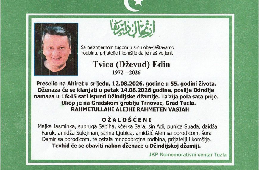 In memoriam, Edin Tvica