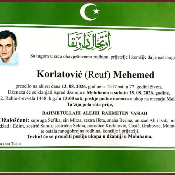 In memoriam, Mehemed Korlatović
