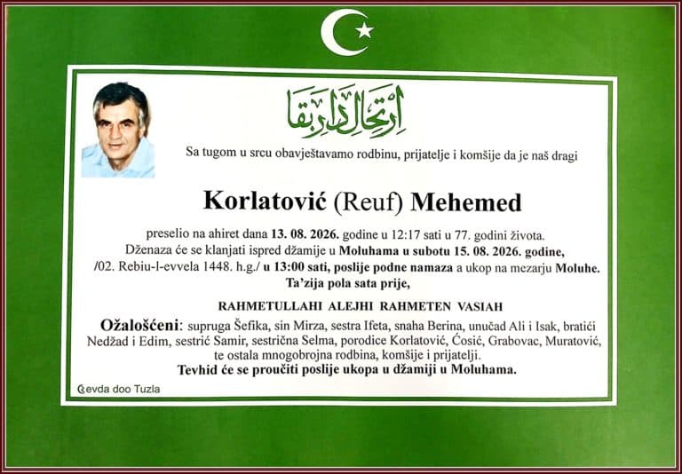 In memoriam, Mehemed Korlatović