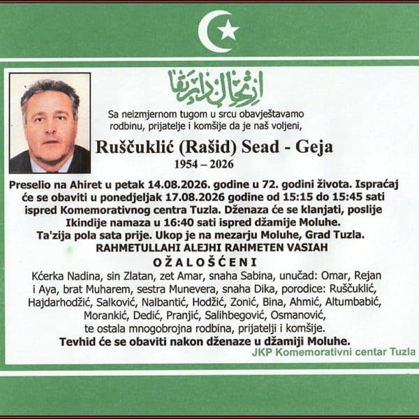 In memoriam, Sead Ruscuklic - Geja