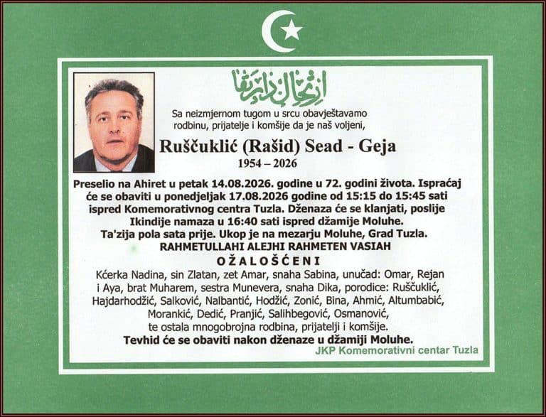 In memoriam, Sead Ruscuklic - Geja