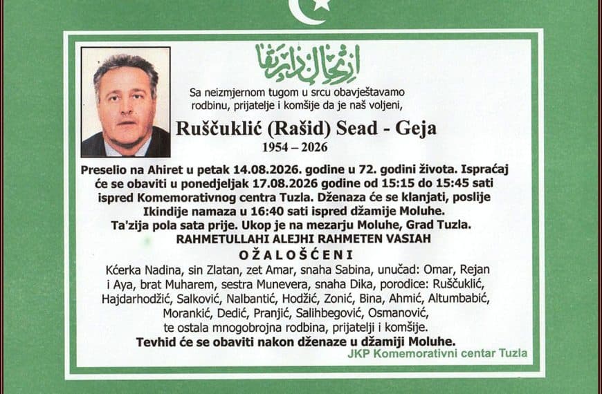 In memoriam, Sead Ruscuklic - Geja