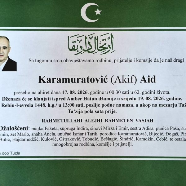 In memoriam, Aid Karamuratovic