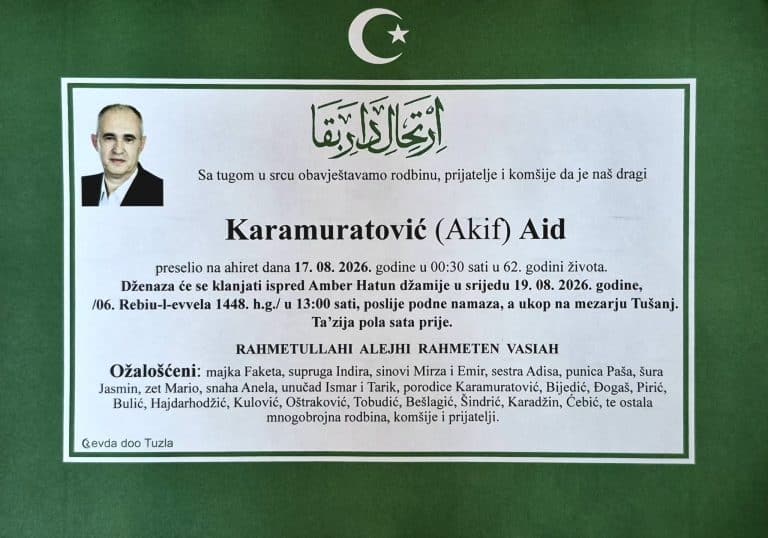 In memoriam, Aid Karamuratovic