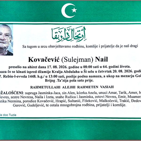 In memoriam, Nail Kovacevic