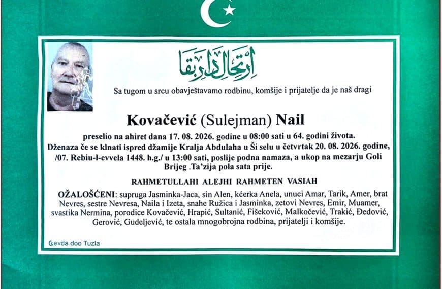 In memoriam, Nail Kovacevic