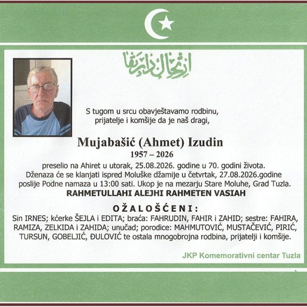 In memoriam, Izudin Mujabasic