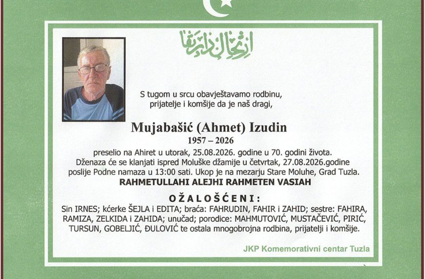 In memoriam, Izudin Mujabasic